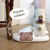 Women Men Summer Slippers Sandals Beach Slides Flip Flops Cartoon Bear Dog Tiger Thick Soled Boys Girls Unisex Bathroom Shoes 220630