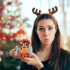 Julekorationer Santa tredimensionell tygväska Xmas Candy för fördelar Present Pouch Storage Snack Packet Party Gift Packetchristmas