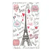 Serviette Visage Belle Tour Eiffel Française Je T'aime Bain Doux El Spa Gym Sport Hand Towelsasciugamani Da BagnoTowel