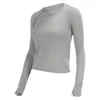 lu Women's T-Shirt Yoga Top Swiftly Tech Long Sleeve Fitness Quick Dry Workout Sweatshirts for Women Sports Stretchy Gym Shirt Active Wear