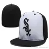 Бейсбольные кепки White Sox Женщины мужчина Gorras Hip Hop Street Casquette Bone Fitted Hats5891756