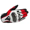 Guante de cuero para pantalla táctil para motocicleta, protección transpirable para Motocross, guantes para primavera y otoño para hombre 220622