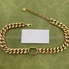 Designer Colares Colares Luxurys Bracelet Mulheres e Homens Vintage Vintage Gold Letras 14k Banhado A Ouro Acessórios De Moda