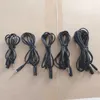 Obruten metall rund o kabel 1,5 m 3m 5 m 3,5 mm manlig stereo extra aux förlängning för mobiltelefon mp3 högtalare surfplatta pc4838585