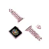 Bling Diamond Zirkoonriemvervanging voor Apple Watch Series 7 6 5 4 3 2 SE Copper Link Band 41 mm 44 mm 45 mm