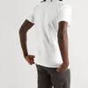 高品質のコットンファッションカジュアルマンTシャツトレンドブランドメゾン刺繍夏の男性半袖トップティー220627