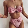 Damskie stroje kąpielowe seksowna kobieta bikini ustawiaj kolę wysokiej talii kobiety kobiety 2022 na plaży wakacje kąpielowe