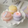 Macaron Scented Candles Portable Mini Macaron-Cute Birthday Party Festival Home Decorative Candle Photo Shooting Props SN4561