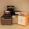 Miniatura Amplificador Mini Amp Box Instrumento Musical Altifalante para Casa de Bonecas Decoração de Sala de Música para Figuras de Ação 220711
