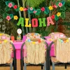 Decorazione per feste estate rosa feningo decorazioni palloncini banner tropicale forniture di compleanno hawaiano luuau aloha