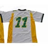 UF CEOA3740 NCAA NDSU BISON 11 Carson Wentz Jersey Sarı Yeşil Beyaz Kuzey Dakota Eyalet Koleji Futbol Formaları Stokta En İyi Kalite