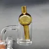 Wholesale Glass Bubble Carb Cap Bong Hookahs Accessories For XL XXL Quartz Thermal Banger Nails Colorful Optional Bong Hookah Water Pipe Dab Rigs