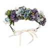 Rose Flow Flower Head Flowers Flores Floral Garland Banda Coroa Tiara Decoração Ajuste Meninas Meninas Coloque para a festa