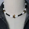 Chokers vintage stam Böhmen halsband män natursten blandar kokosnötskal rustik kvinnor smycken gåva till honom co-04chokers