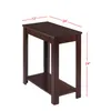 US-amerikanische Vorrats-Schlafzimmer-Möbel Übergang 1-PC-Stuhl-Sohn Tischwärme warm braun Finish Flat-Tisch Top338P