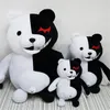 35 -см плюшевые игрушки сопровождать Японию мультфильм Super 2 Monokuma черный белый медведь мягкая чучела куклы для животных рождественский подарок LJ201126