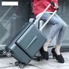 Inch Women Rolling Travel Valigia Valigia con borsa per laptop Uomo Universal Wheel Trolley Abs Box moda J220707