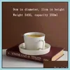 Mugs Drinkware Kitchen Dining Bar Home Garden European Retro Coffee Mug Luxurious Ceramic Milk Flower Tea Cup Saucer Set Cla Dhcug