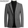 Haute qualité hommes laine costume manteau mélanges de laine blazers occasionnels hommes costume haut mâle solide affaires décontracté hommes manteaux et vestes 220527