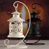 Candle Holders 2 Colors Moroccan Style Iron Candelabrum Candlestick Table Lamp Holder Lantern Home Decoration