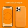 Geniune Leather Case for iPhone 13 12 Pro Max Mini 12Pro Cases for Magsafe Mag Safe Magnetic Wireless Charge Soft Cover Funda