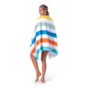 Badning Swimming Beach Swimwear kastade filt 160 * 80cm Sherpa Sports Hooded Clook Cape Fotboll Badhandduk Swadding Bathrock Sjal 63 * 31inches