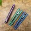 Nouveau Theone JK Balisong Butterfly Training Trainer Couteau non tranchant trois couleurs D2 Blade Channel Titanium Handle Swilt Jilt Couteaux Chimera Hom Ex10 Triton Kraken BM51