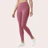 Moda tikto cintura alta sexy lu yoga leggings calças calças femininas esportivas femininas fitness slim nove pontos