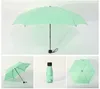 Mini parapluies pluvieux et pluvieux parapluie de poche Poids léger Poids cinq fois parasol femmes hommes de voyage portable parasols