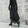 Skirts Owen Seak Women Cotton Skirt High Street Style Ball Gown Clothing Autumn Dust Black SkirtSkirts