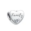 925 Silver Letter Family Beads Beads Brother Son Bendant Women Dangle Charm New Fit Pandora Pracelet Origin