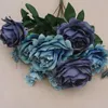 Fiori decorativi ghirlande 1 boutique 11 teste di seta artificiale Rosa fiore di nozze Regali floreali Flower-237162