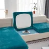 AirLdianer Velvet Solid Color Sofa Cushion Covers for Living Room Elastic Funiture Protector Couch Cover Cover Strenth Slipcovers 220615