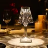 Lampy stołowe lampa diamentowa akrylowa dekoracja światła do baru sypialnia nocna Kawa kryształowy