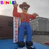 giant funny character inflatable cowboy figure for party event parade decoration,custom cartoon shape