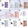 2022 Recém -nascido Baby Swaddle Blange Bow Board Band ou chapéu 2 PCs Sacos de dormir Flor Rainbow Prip Wrap Ins crianças de desenho animado Sacos de sono de tubarão Prop 24 Styles