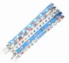 Fabrikspris 100 stycken Doraemon Anime Lanyard Nyckelring Halsrem Nyckel Kamera ID Telefonsträng Hänge Märke Fest Presenttillbehör Partihandel