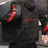 2022男性フード付きボンバージャケット春秋の男子カジュアルストリートスリムウィンドブレーカー高品質のジャケットマン本物の衣料品コートT220816