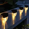 Lumière solaire LED pour escaliers, fournitures de fête, décoration de marche de jardin, lumière chaude colorée, lumières de clôture à double Mode, nouvelle collection