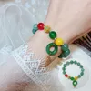 Designer Fashion Retro Jade Bracelet Vrouw Nieuwe luxe prachtige Tibetaanse Tibetaanse etnische stijl kalebas Chalcedony Bracelet Transfer gelukkige sieraden groothandel met doos