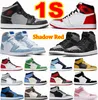 Mens 1s Mid Shadow Red Heritage Basketball Shoes 1 Womens Hyper Royal Rebellionaire Sneakers Light Smoke Grey Bred Patent Black Marina Blue University Trainers