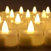 24 Flameless kleine LED-Kerze für Home Weihnachtsfeier Hochzeit Dekoration herzförmige elektronische Teelicht Kerzen Batterie 220514