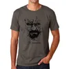 COOLMIND 100% cotone da uomo Breaking Bad maglietta maschile estate allentata divertente maglietta tee shirt da uomo si stampa Heisenberg maglietta 220521