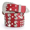 Pasy Bling Rhinestone for Women Western Cowgirl Studded skórzane pasy pasy