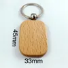 Wooden Keychain With Lettering Small Woodens Pendant Beech Keychains Graduation Special Gift party favor BWE13923