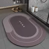DiatomO Mud no tapete não deslizante para tapete de banheiro super absorvente porta da porta da frente suprimentos de banheiro tapet