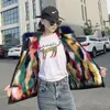 Women's Fur & Faux Autumn Winter Fashion Coat 2022 Korean Warm Female Short Hooded Hairy Imitation Jacket Women W213