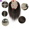 13x15cm Virgin Brazilian Slik Base Hair Toppers Natuurlijke kleur Clip in toupetstukken voor dames