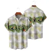 Chemises décontractées pour hommes t-shirts blancs mens imprimés hawaïens à manches courtes à manches courtes plage pour hommes hommes longs pourpre