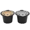 Capsula di caffè versione di aggiornamento 3PCS per macchina da caffè Nespresso con coperchio in acciaio inossidabile Filtro per espresso Cafe Pod 220509